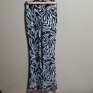 Black and White Zebra Print Pants Size Small